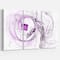 Designart - Billowing Smoke Purple - Abstract Canvas art print